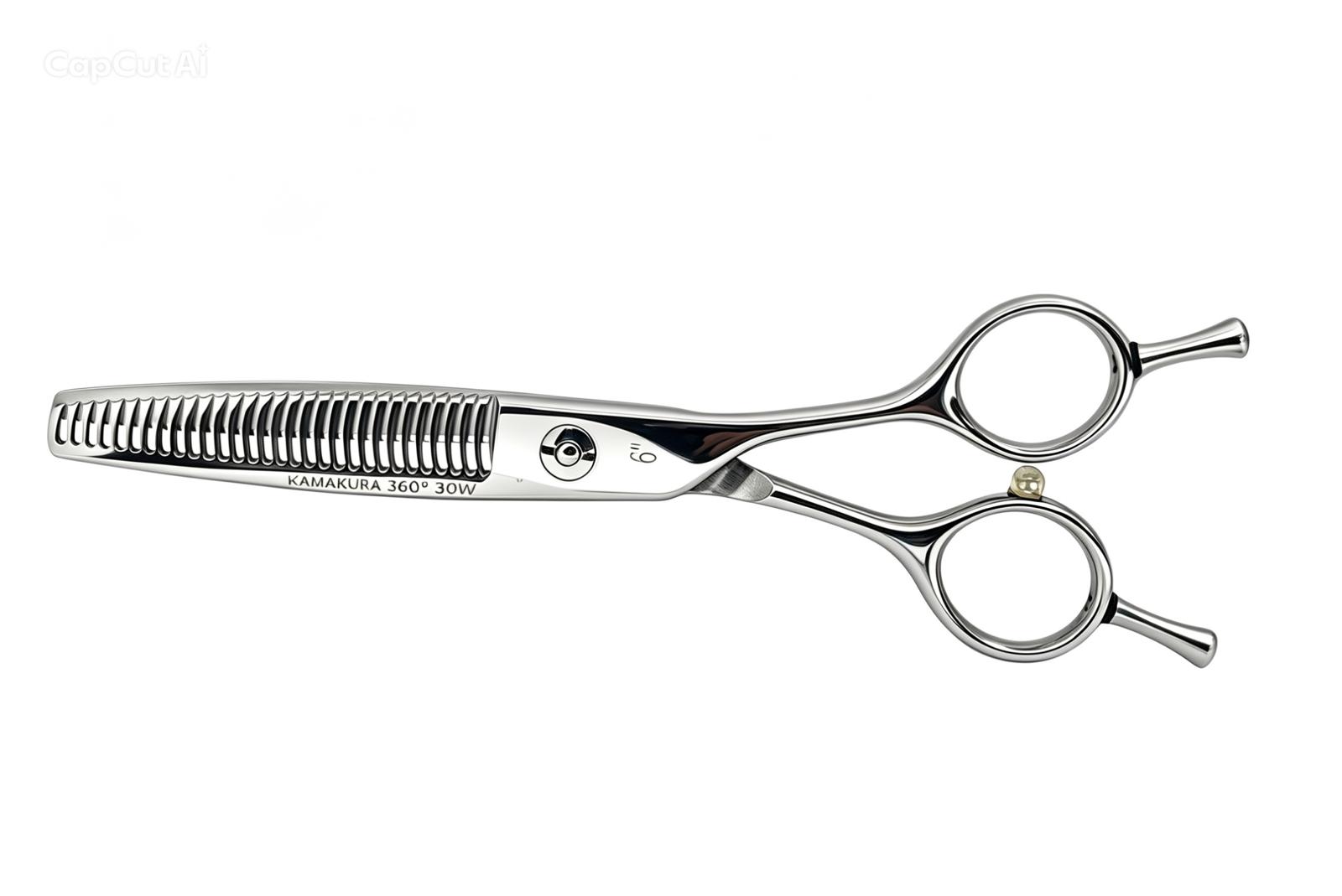 Tijera de peluquería profesional Kamakura Toledo 360º Thinner 30W 6"