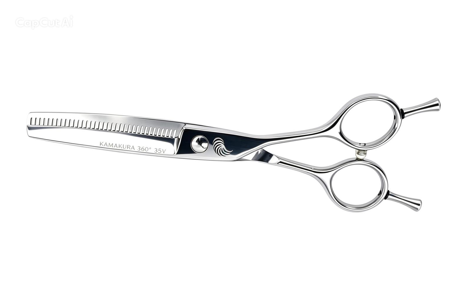 Tijera de peluquería profesional Kamakura Toledo 360º Thinner 35V 6"