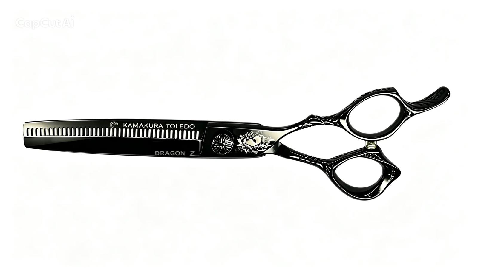 Tijera de peluquería profesional Kamakura Toledo Dragón W 7" esculpir