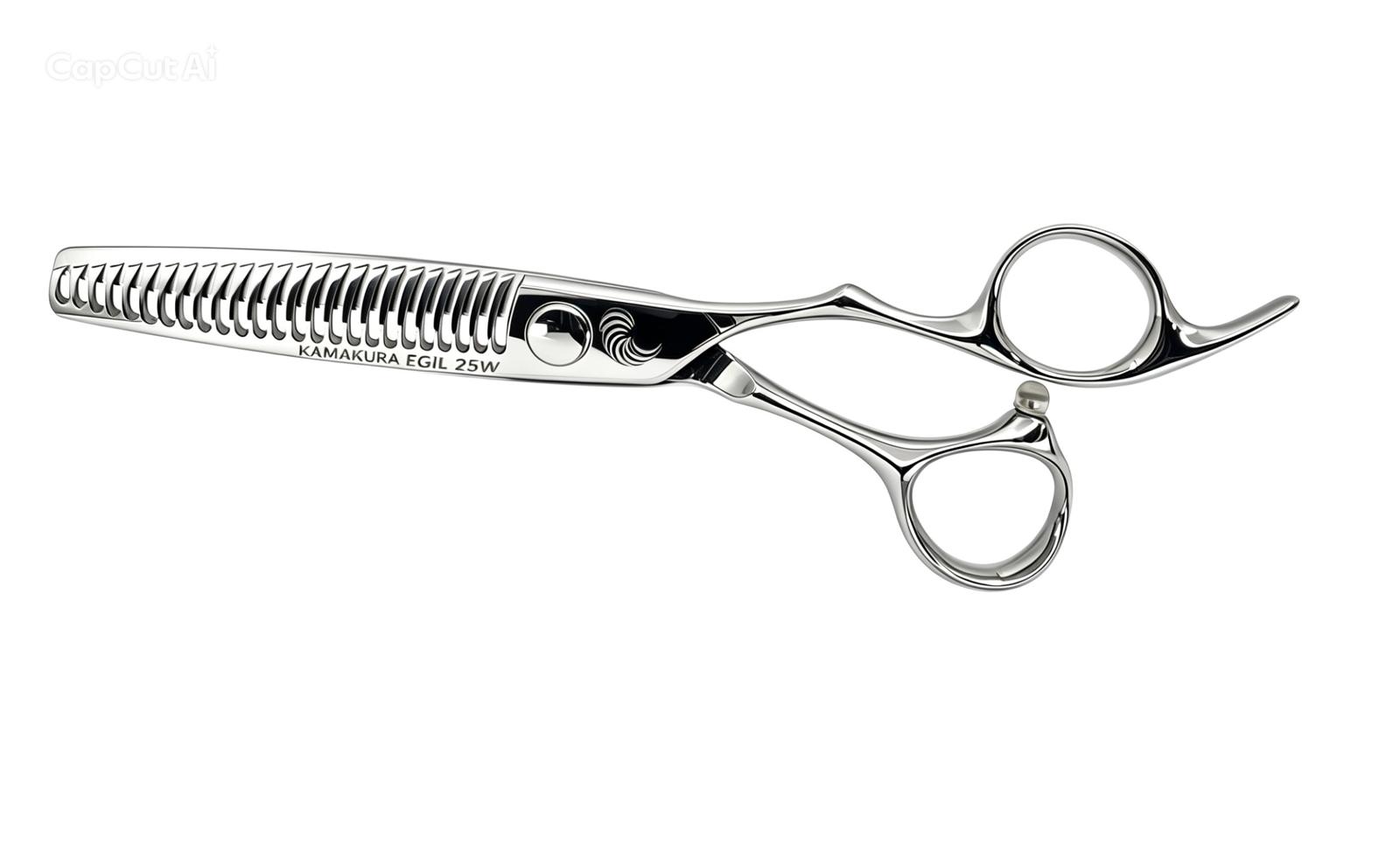 Tijera de peluquería profesional Kamakura Toledo Egil Thinner 25W 6"