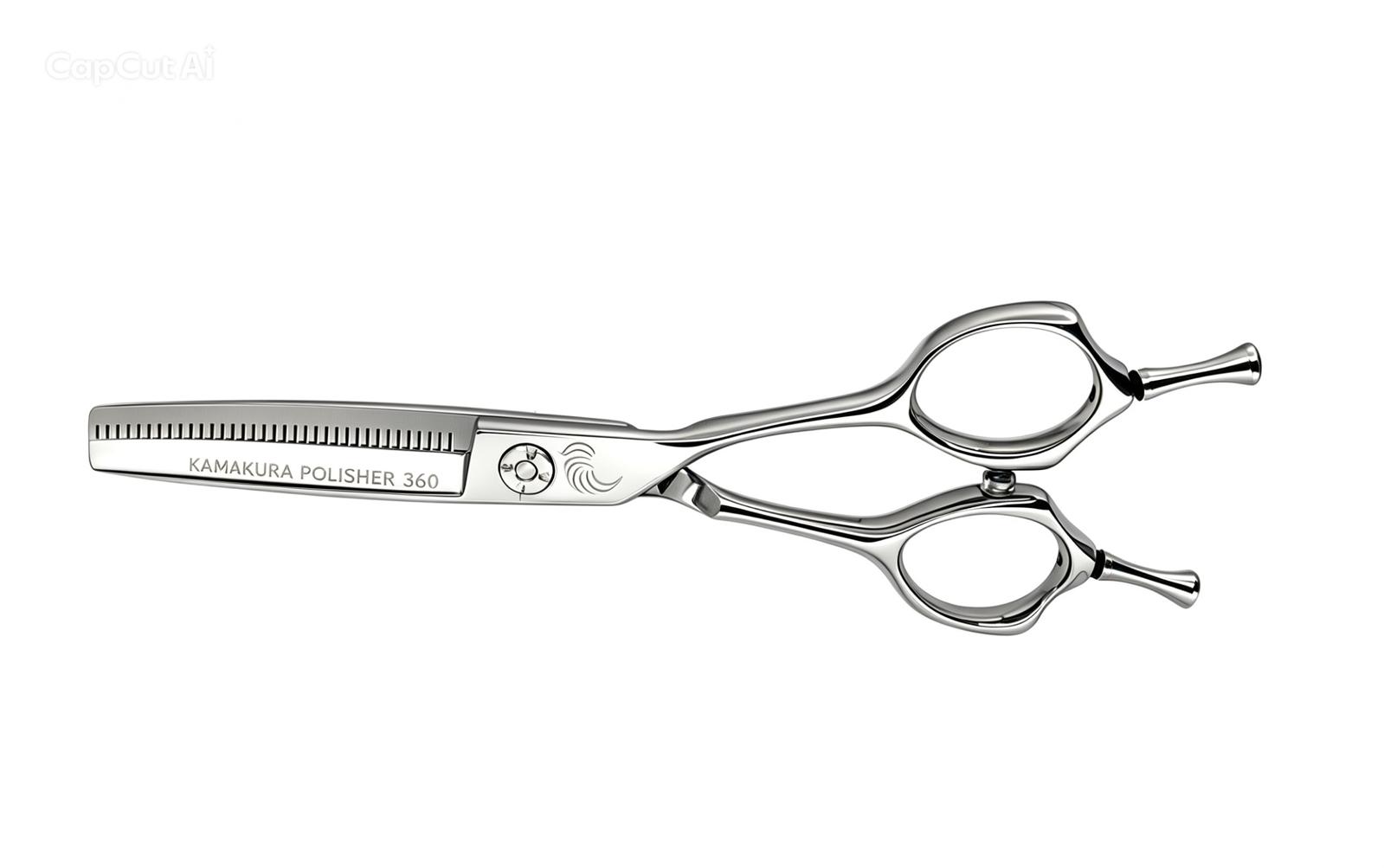 Tijera de peluquería profesional Kamakura Toledo Polisher 360 35V 5,5"