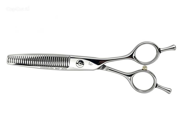 Tijera de peluquería profesional Kamakura Toledo 360º Thinner 30W 6"
