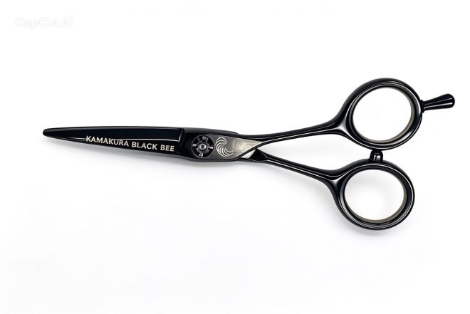 Tijera de peluquería profesional Kamakura Toledo Black Bee 5"