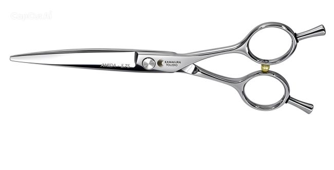 Tijera de peluquería profesional Kamakura Toledo Amida Curve de 6 pulgadas