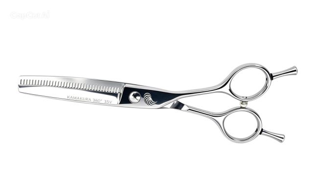 Tijera de peluquería profesional Kamakura Toledo 360º Thinner 35V 6"