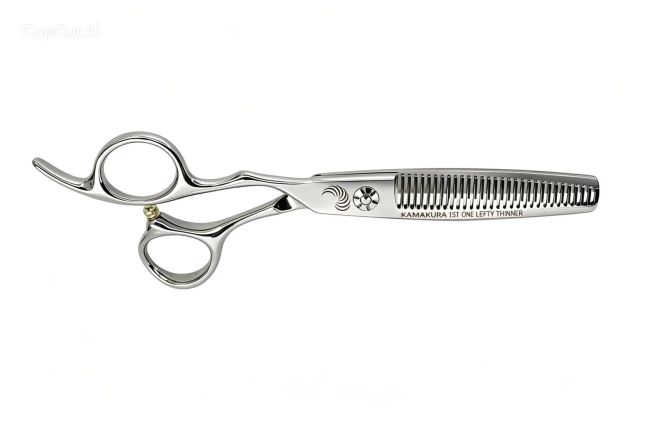 Tijera de peluquería profesional Kamakura Toledo 1st One Lefty Thinner 6"