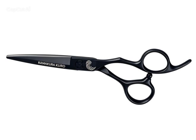 Tijera de peluquería profesional Kamakura Toledo Kuro 5,5", 6" y 7"