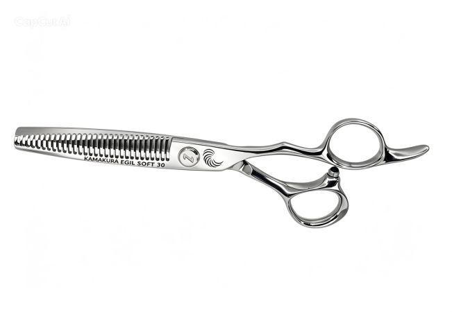 Tijera de peluquería profesional Kamakura Toledo Egil Soft 30 6"