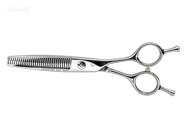 Tijera de peluquería profesional Kamakura Toledo 360º Thinner 30W 6"